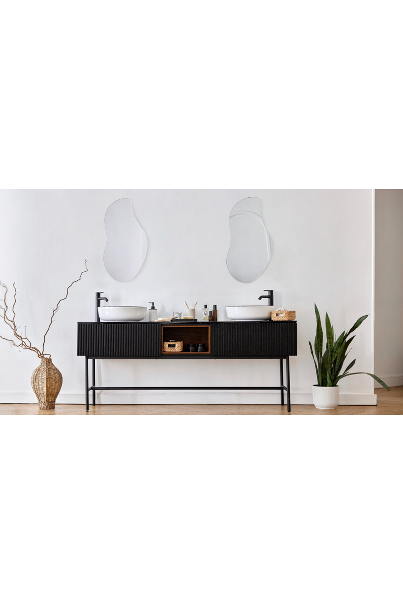 Black Ash Wood Vanity Unit | NV Gallery Hendrix | Oroatrade.com