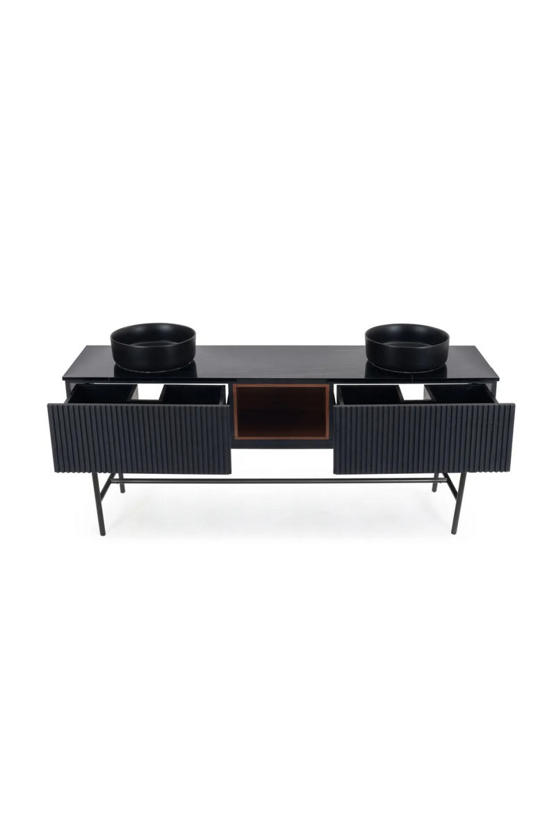 Black Ash Wood Vanity Unit | NV Gallery Hendrix | Oroatrade.com