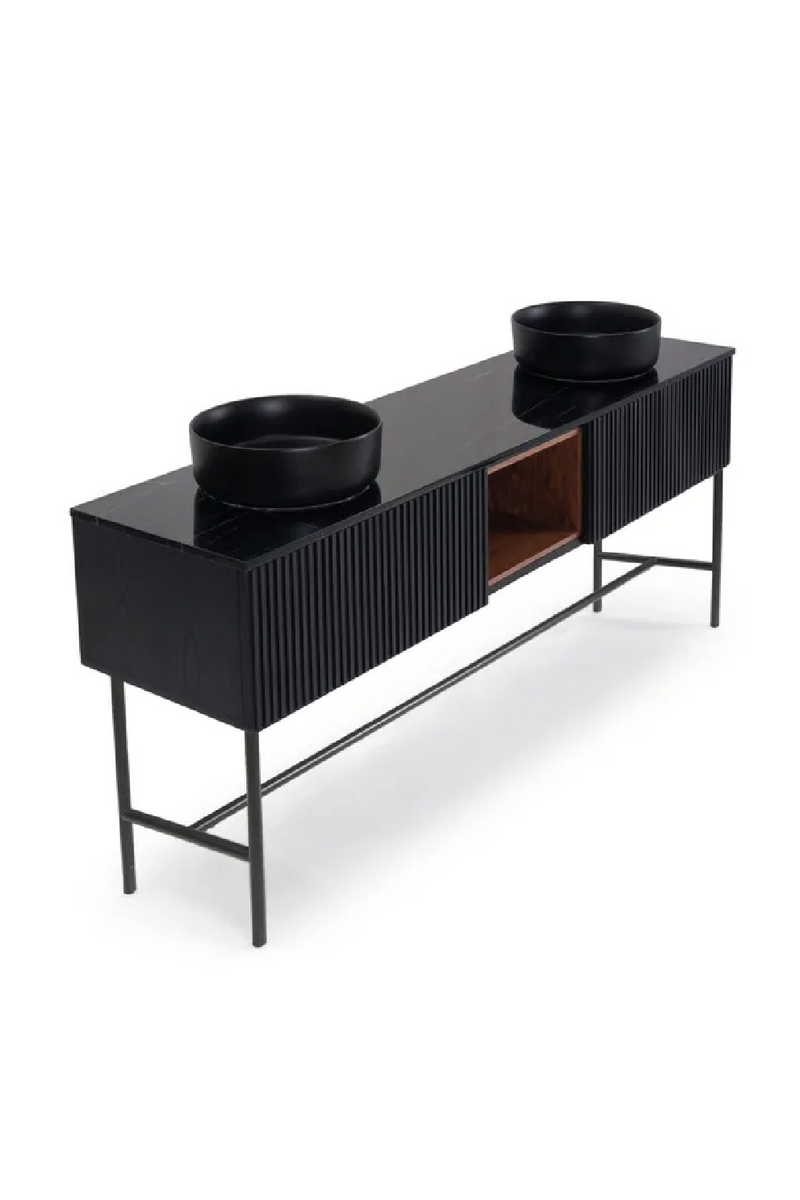 Black Ash Wood Vanity Unit | NV Gallery Hendrix | Oroatrade.com