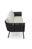 Black Rope 3-Seater Outdoor Sofa | NV Gallery Hamptons | Oroatrade.com