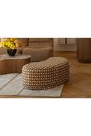 Pebble-Shaped Upholstered Bench | NV Gallery Enzo | Oroatrade.com