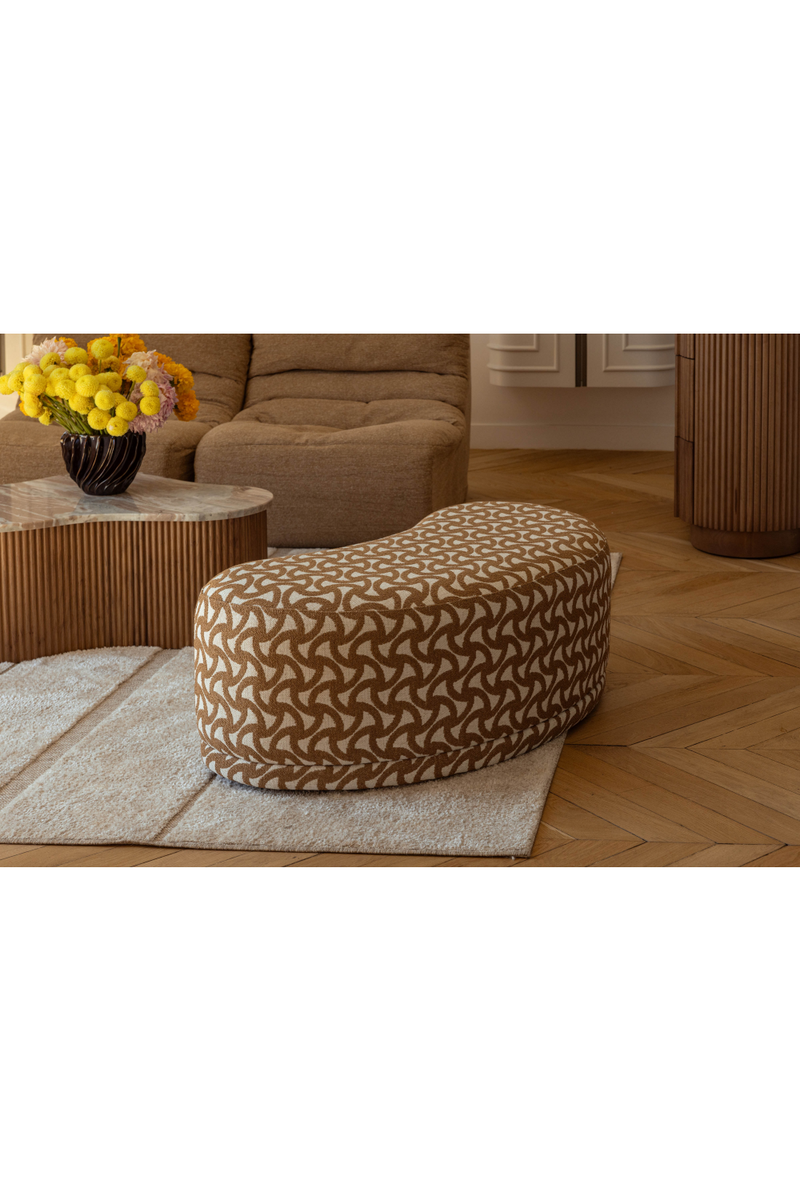 Pebble-Shaped Upholstered Pouf | NV Gallery Enzo | Oroatrade.com