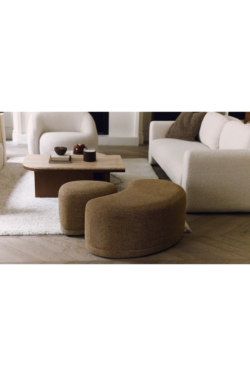 Pebble-Shaped Upholstered Pouf | NV Gallery Enzo | Oroatrade.com