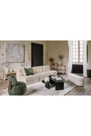 White Boucl√© Bench | NV Gallery Mosso | Oroatrade.com