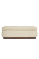 White Boucl√© Bench | NV Gallery Mosso | Oroatrade.com