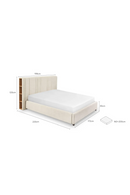 Cream 4-Compartment King Bed | NV Gallery Infinity | Oroatrade.com