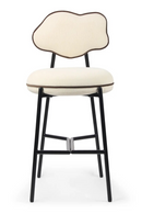 Organic-Shaped Back Bar Stool | NV Gallery Arty | Oroatrade.com