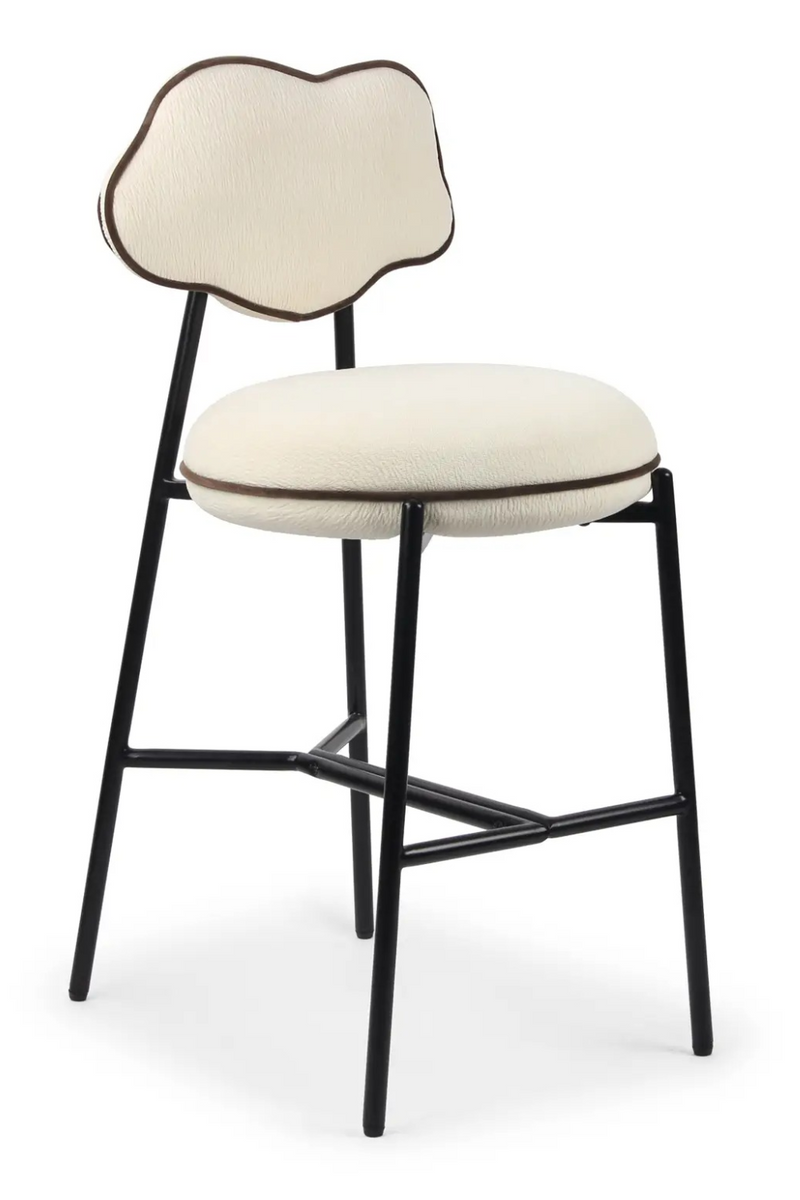 Organic-Shaped Back Bar Stool | NV Gallery Arty | Oroatrade.com