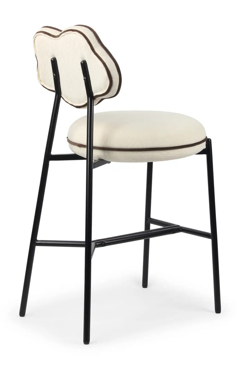Organic-Shaped Back Bar Stool | NV Gallery Arty | Oroatrade.com