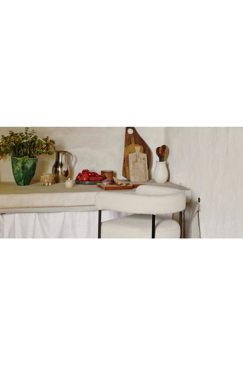 Metal Framed Curved Bar Stool | NV Gallery Arcade | Oroatrade.com