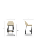 White Arched Bar Stool | NV Gallery Bane | Oroatrade.com