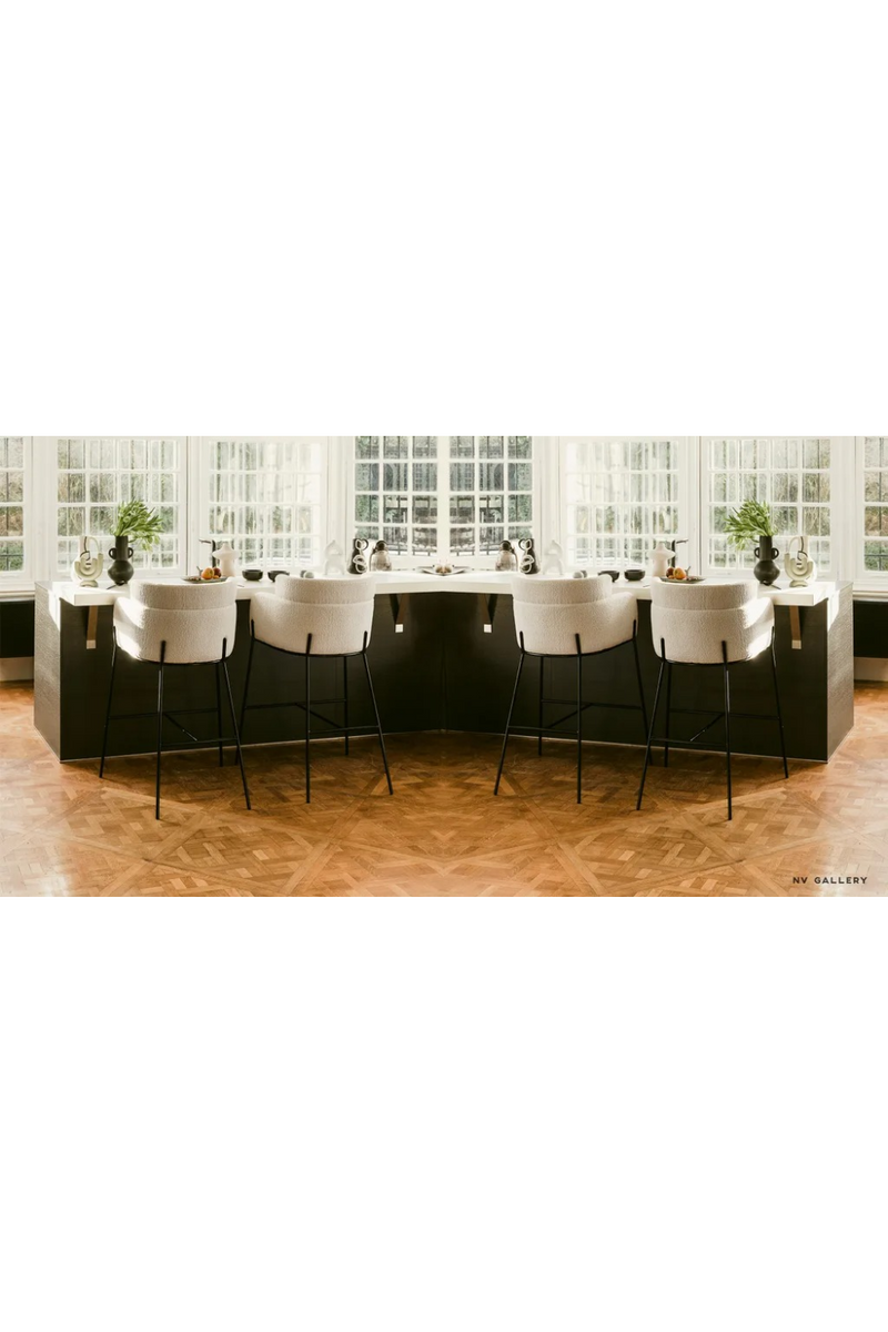 Layered Curve Back Counter Stool | NV Gallery Baron | Oroatrade.com