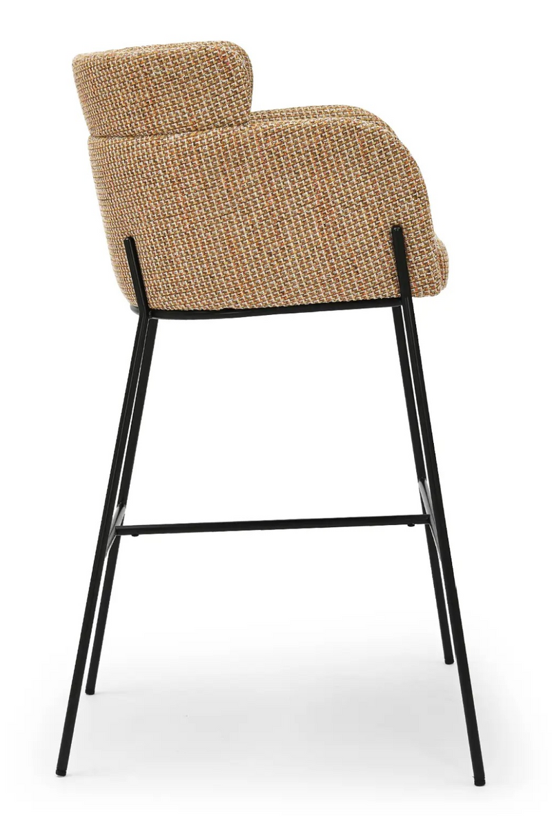 Yellow Tweed Bar Stool | NV Gallery Baron | Oroa.com
