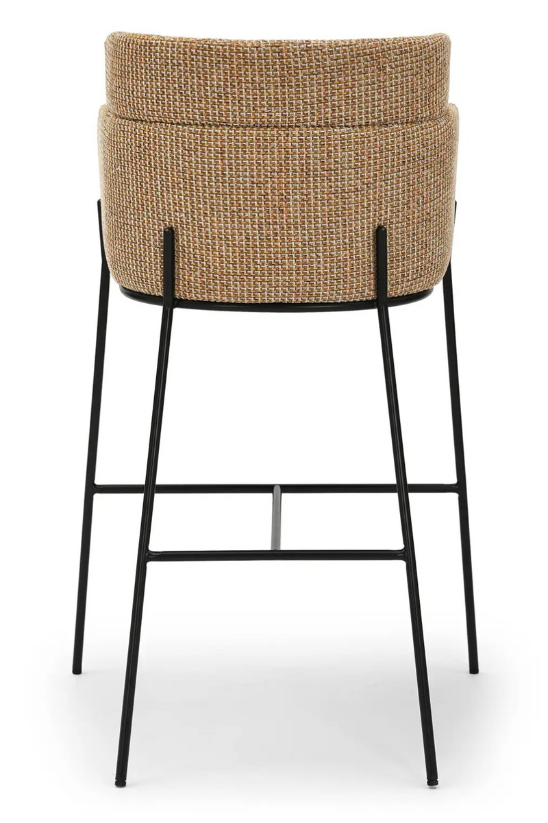 Yellow Tweed Bar Stool | NV Gallery Baron | Oroa.com
