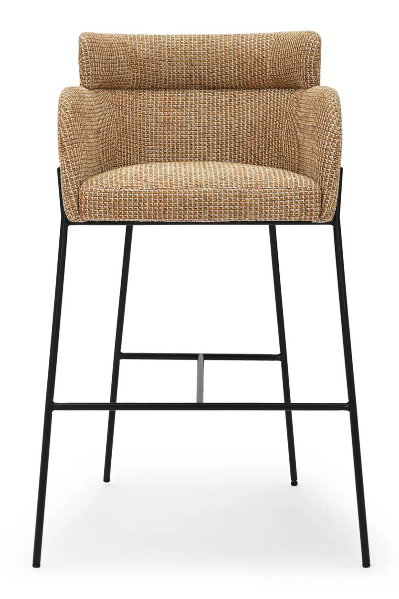 Yellow Tweed Bar Stool | NV Gallery Baron | Oroa.com