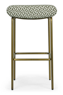 Green Patterned Bar Stool | NV Gallery Clemi | Oroatrade.com