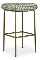 Green Patterned Bar Stool | NV Gallery Clemi | Oroatrade.com