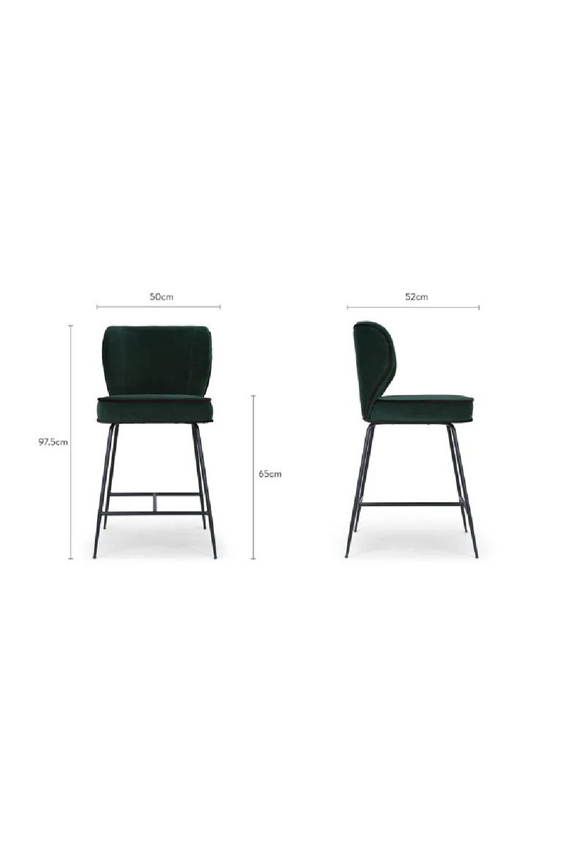 Piped Upholstered Bar Stool | NV Gallery Wayne | Oroatrade.com