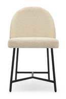 White Boucl√© Dining Chair | NV Gallery Bane | Oroatrade.com