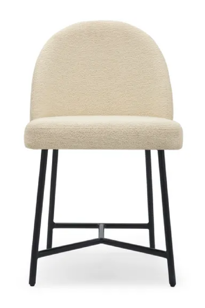 White Boucl√© Dining Chair | NV Gallery Bane | Oroatrade.com
