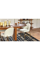 White Boucl√© Dining Chair | NV Gallery Bane | Oroatrade.com