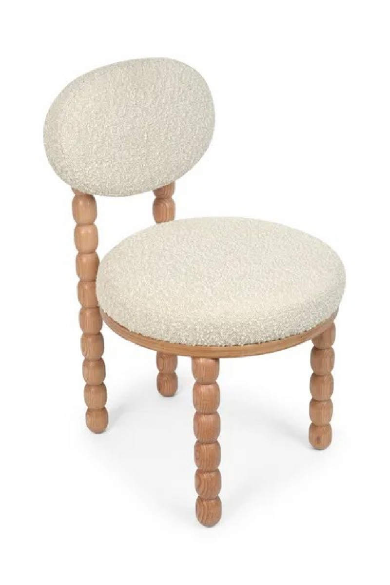 White Boucle Dining Chair | NV Gallery Bold | Oroatrade.com
