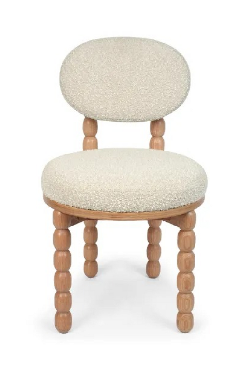 White Boucle Dining Chair | NV Gallery Bold | Oroatrade.com