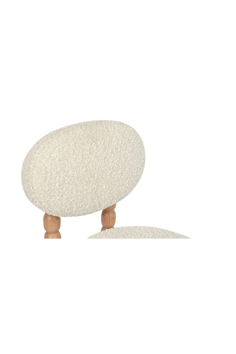 White Boucle Dining Chair | NV Gallery Bold | Oroatrade.com