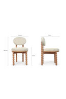 White Boucle Dining Chair | NV Gallery Bold | Oroatrade.com