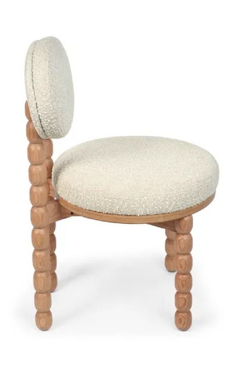White Boucle Dining Chair | NV Gallery Bold | Oroatrade.com