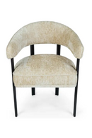 Satin Beige Dining Chair | NV Gallery Iris | Oroatrade.com