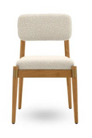 Wood Framed Boucl√© Dining Chair | NV Gallery Lilay | Oroatrade.com