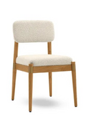 Wood Framed Boucl√© Dining Chair | NV Gallery Lilay | Oroatrade.com