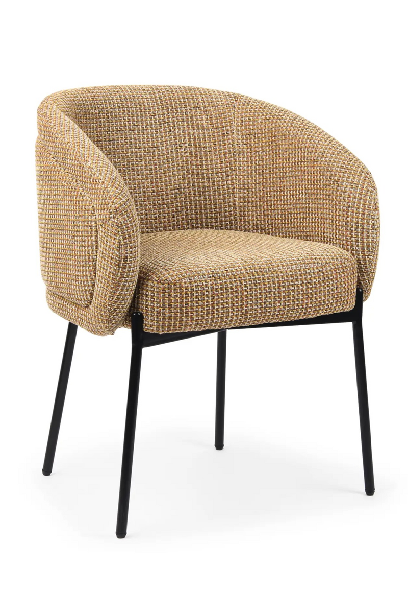 Yellow Tweed Dining Chair | NV Gallery Volta | Oroatrade.com