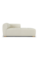 White Boucle Chaise Lounge | NV Gallery Belize | Oroatrade.com