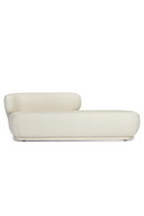 Ecru Boucl√© Chaise Lounge | NV Gallery Giulia | Oroatrade.com