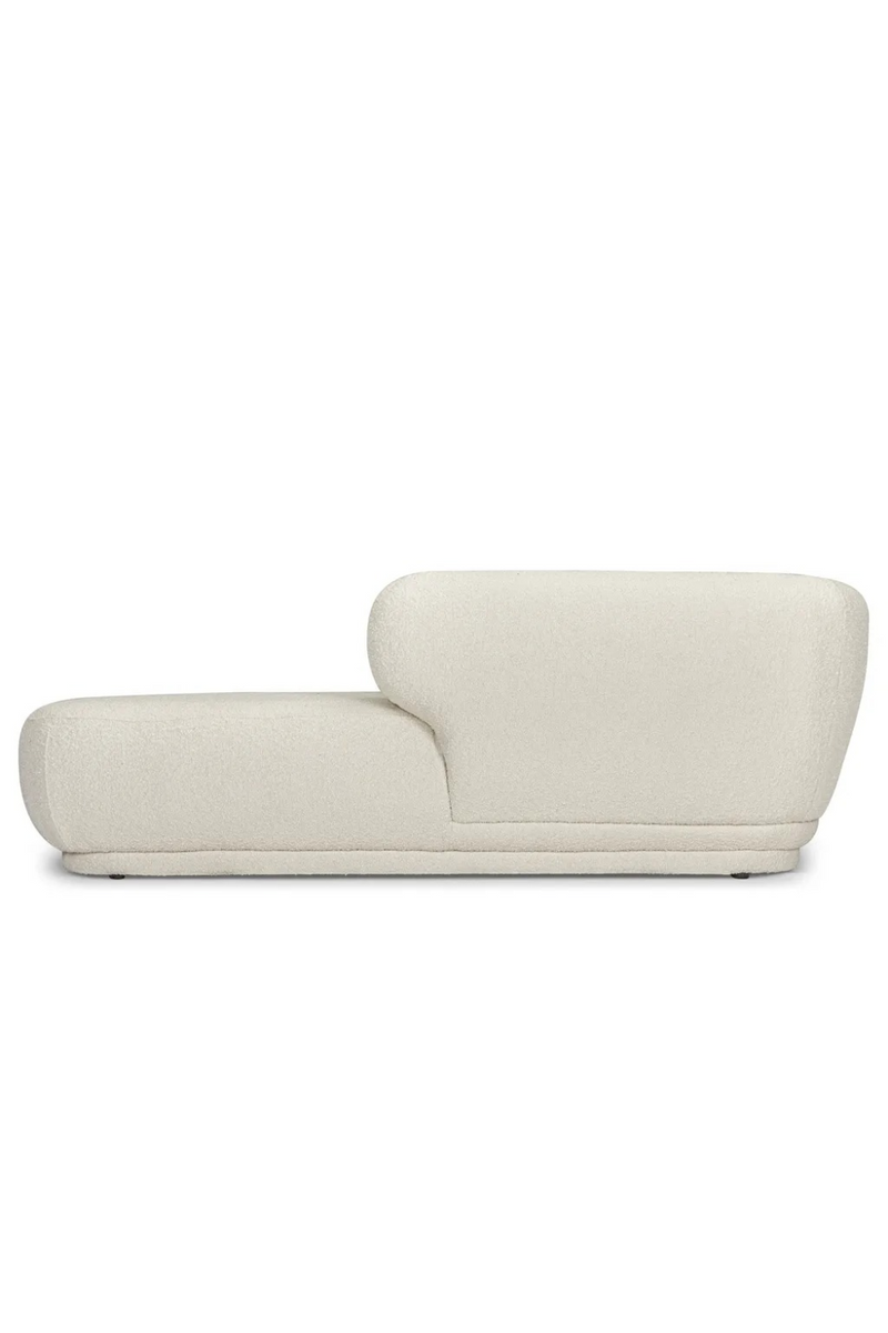 Ecru Boucl√© Chaise Lounge | NV Gallery Giulia | Oroatrade.com