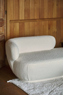 Ecru Boucl√© Chaise Lounge | NV Gallery Giulia | Oroatrade.com