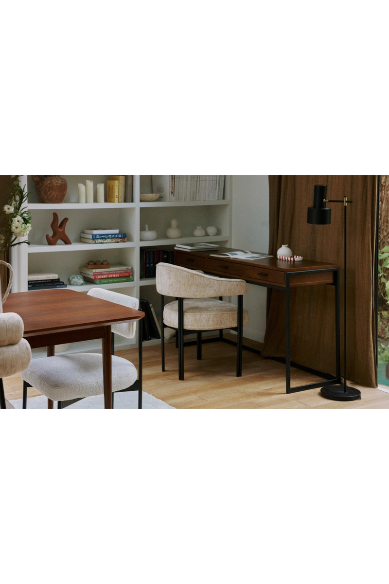 Walnut 3-Drawer Desk | NV Gallery Bruce | Oroatrade.com