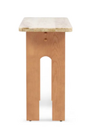 Travertine Top Console Table | NV Gallery Danbury | Oroatrade.com