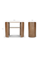Wooden Oval Console Table | NV Gallery Elipse | Oroatrade.com