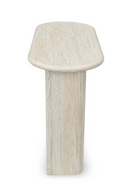 Layered Base Travertine Console Table | NV Gallery Artemis | Oroatrade.com