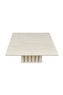 Layered Base Travertine Coffee Table | NV Gallery Artemis | Oroatrade.com