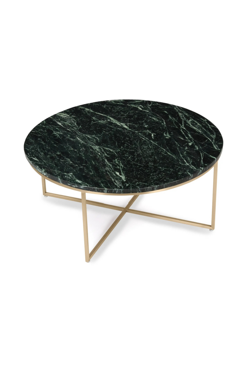 Gold Cross Base Coffee Table | NV Gallery Giselle | Oroatrade.com