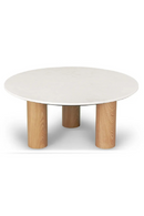 Beige Marble Round Coffee Table | NV Gallery Andrea | Oroatrade.om