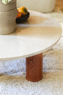 Beige Marble Round Coffee Table | NV Gallery Andrea | Oroatrade.om
