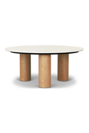Beige Marble Round Coffee Table | NV Gallery Andrea | Oroatrade.om