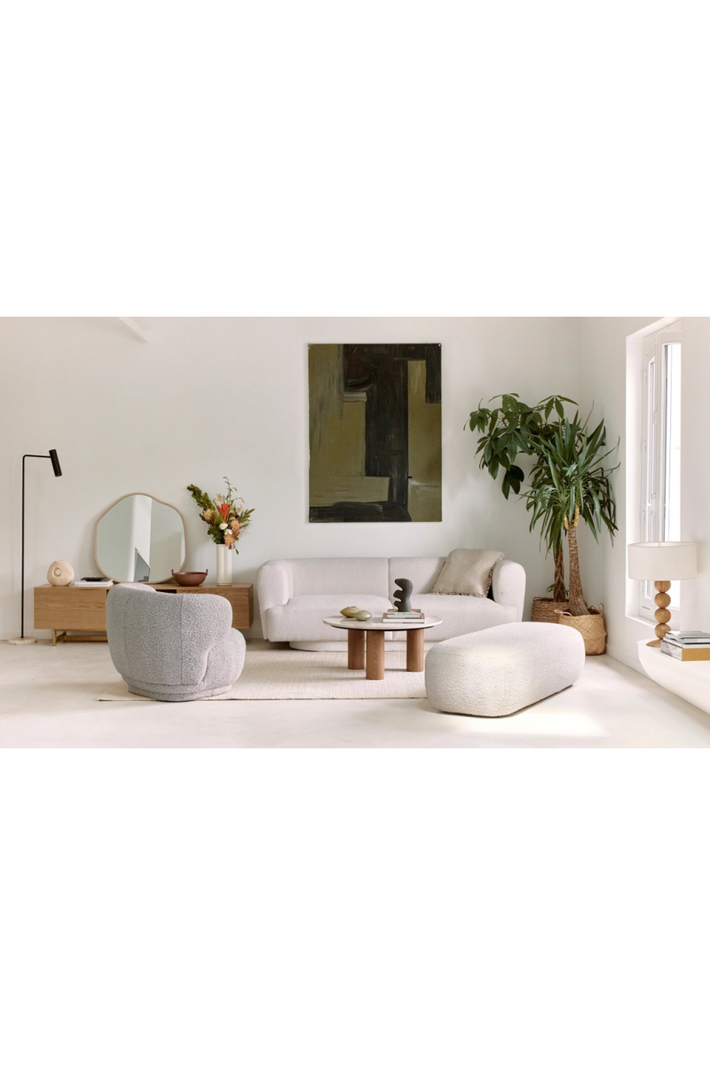 Beige Marble Round Coffee Table | NV Gallery Andrea | Oroatrade.om