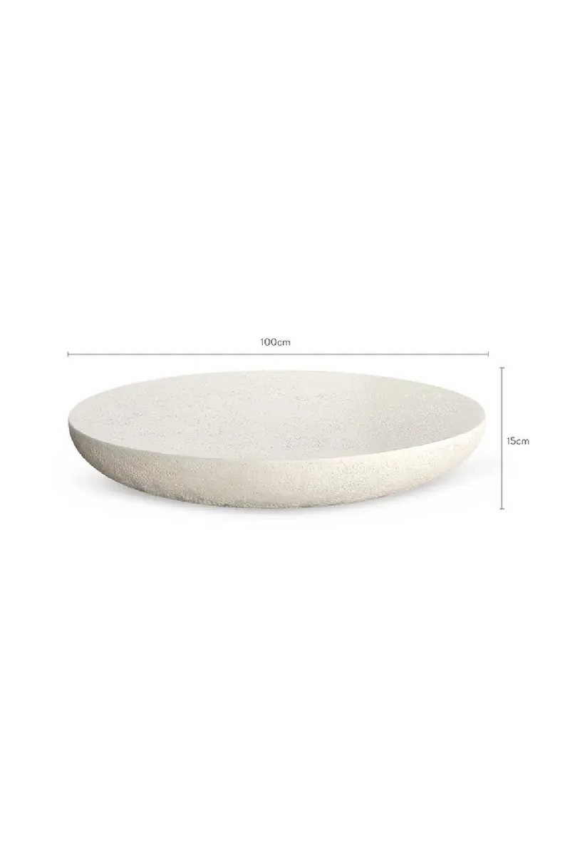 Ecru Fiberglass Coffee Table | NV Gallery Eivissa | Oroatrade.com