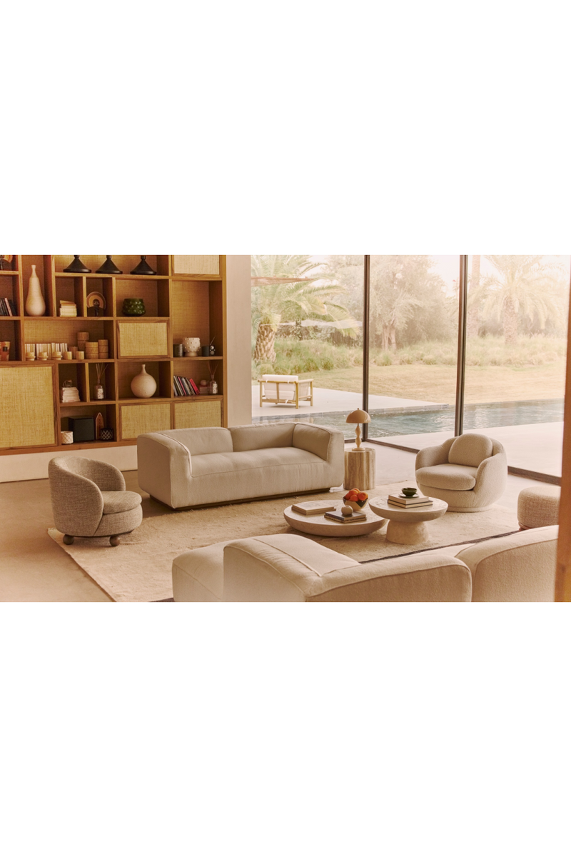 Ecru Fiberglass Coffee Table | NV Gallery Eivissa | Oroatrade.com